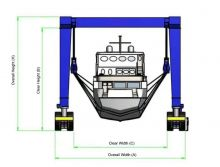 XCMG Factory 32-1200 Ton Boat Lifting Crane Tyre Yacht Handler/Tyre Yacht Crane Price